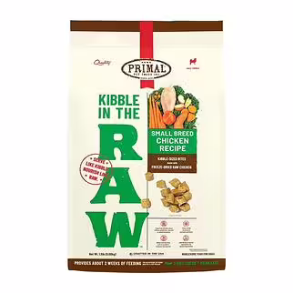 Primal 狗糧 - 小型犬 Kibble In The Raw - 脫水凍乾雞肉配方