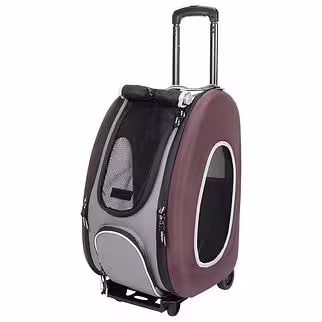 IBIYAYA EVA 4 in 1 Wheeled Pet Carrier - Chocolate