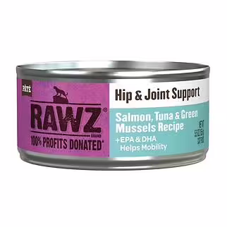 Rawz Cat Can - Hip & Joint Support - Salmon & Tuna & Green Mussels 155g