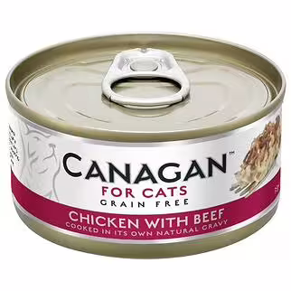 Canagan (原之選) 天然無穀物貓糧罐頭 - 雞肉牛肉 75g
