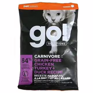 Trial Pack Go! SOLUTIONS Cat Food - Carnivore - Grain Free Chicken Turkey & Duck
