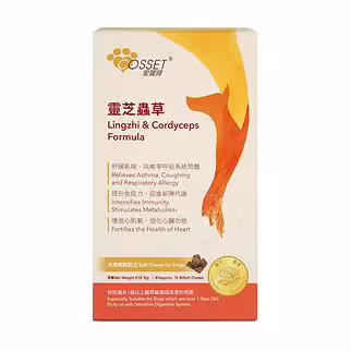 Cosset 愛寵健犬用系列 - 靈芝蟲草犬用肉粒配方 70粒