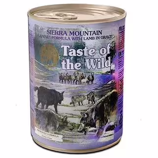 Taste Of The Wild Dog Can - Grain Free Sierra Mountain - Lamb in Gravy 390g