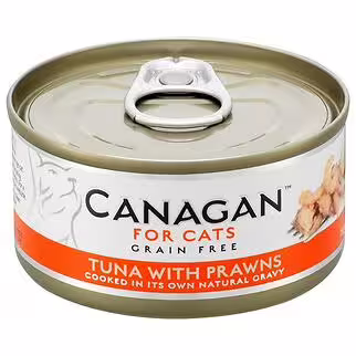 Canagan (原之選) 天然無穀物貓糧罐頭 - 吞拿魚伴大蝦 75g