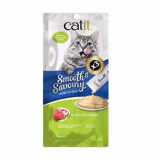Catit Cat Treat - Smooth & Savory - Tuna with Scallop15gx4