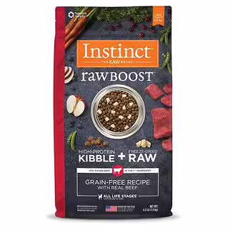 Nature's Variety Instinct Dog Food - Grain Free Raw Boost - Beef 3.5lb