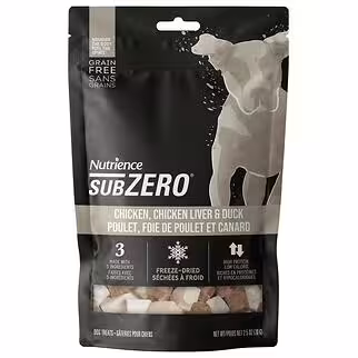 Nutrience Dog Treat - Subzero - Freeze Dried Chicken & Chicken Liver & Duck 70g