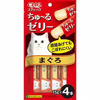 CIAO 日本貓小食(TSC-121) - 果凍片 - 吞拿魚 (15g x4)