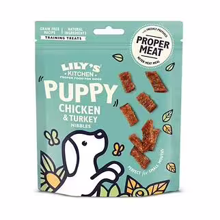 Lilys Kitchen Puppy Treat - Chicken and Turkey Nibbles 70g