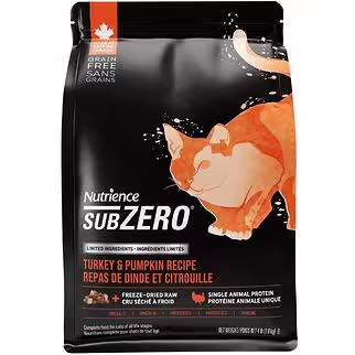 Nutrience Cat Food - Subzero LID Grain Free - Turkey & Pumpkin
