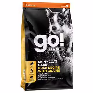 Go! SOLUTIONS Dog Food - Skin & Coat Care - Duck With Grains 3.5lb