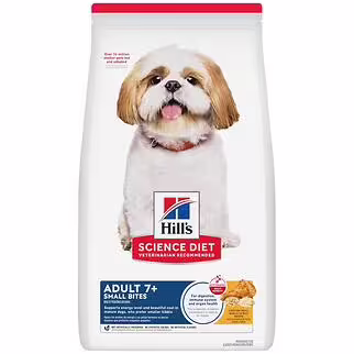 Hills Science Diet Dog Food - Adult 7+ Small Bites 15lb