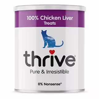 Thrive 脆樂芙凍乾脫水貓小食 - 珍寶筒裝 - 100%走地雞雞肝 135g