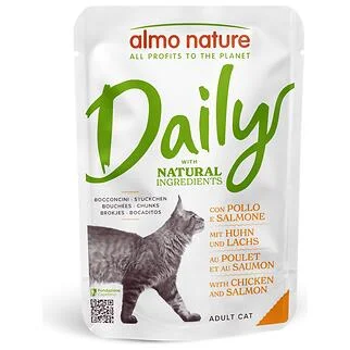 Almo Nature 貓濕糧 - Daily - 雞肉三文魚配方 70g