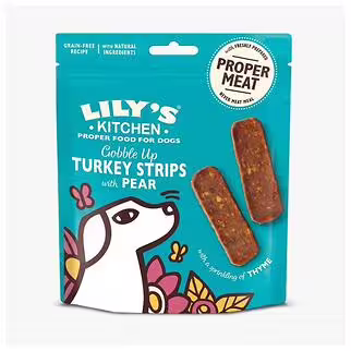 Lilys Kitchen 狗小食 - 梨子百里香火雞條 70g
