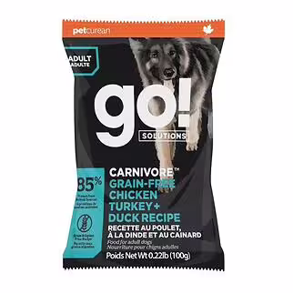 Trial Pack Go! SOLUTIONS Dog Food - Carnivore - Grain Free Chicken, Turkey & Duck