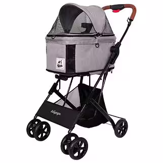 IBIYAYA Trovois Tri-fold Pet Travel System - Nimbus Gray