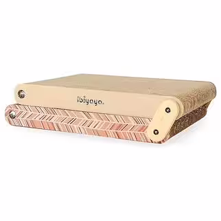 IBIYAYA Cat Toy - Fold-Out Scratching Pad - Cinnamon