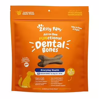Zesty Paws Dog Treats - All-In-One Functional Dental Bones