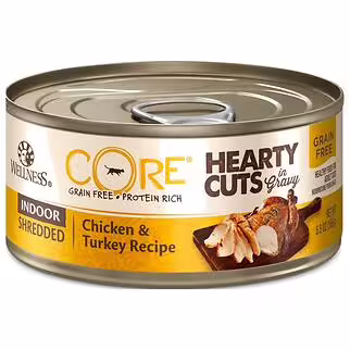 Wellness 美國貓濕糧 - CORE Hearty Cuts 無穀物 - 室內貓配方 5.5oz