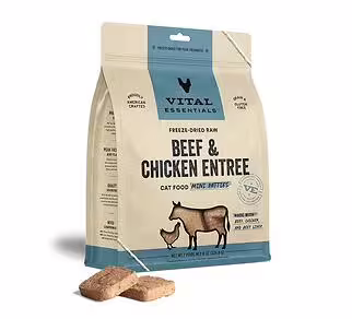 Vital Essentials 美國貓糧 - 凍乾脫水(迷你肉餅) - 牛肉雞肉 8oz