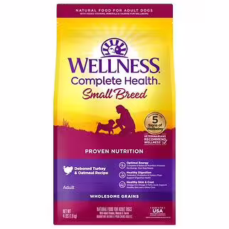 Wellness Complete Dog Food - Small Breed - Deboned Turkey & Oatmeal 4lb 