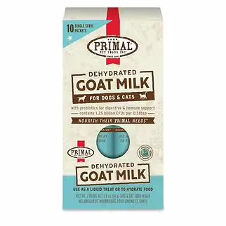 Primal Goat Milk Powder for Dogs & Cats 1.8oz (0.18oz x 10)