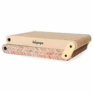 IBIYAYA Cat Toy - Fold-Out Scratching Pad - Cinnamon