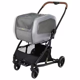IBIYAYA NeoRider Multi-purpose Detachable Pet Stroller - Silver Blue