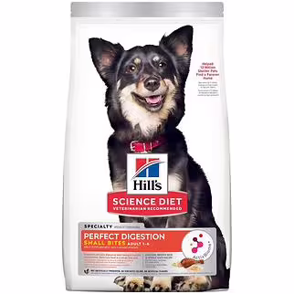 Hills Science Diet Dog Food - Perfect Digestion Small & Mini Bites Chicken Brown Rice & Whole Oats 3.5lb