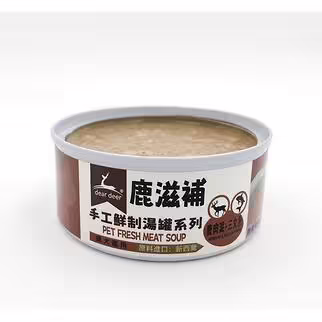 dear deer 鹿滋補寵物鮮食湯罐 - 鹿肉泥+三文魚 (貓犬適用) 100g