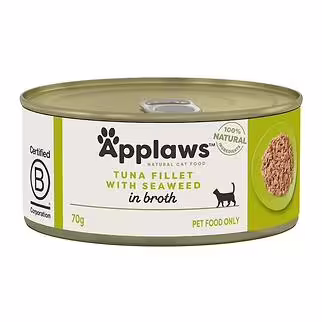Applaws 愛普士貓罐頭 - 吞拿魚柳海澡魚湯 70g