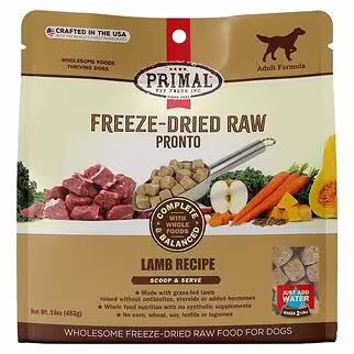 Primal 脫水凍乾狗糧 - 完整均衡羊肉配方 16oz