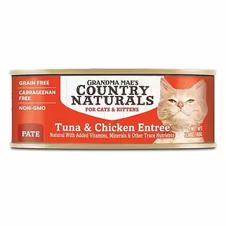 Country Naturals Cat Canned Food - Grain Free Tuna & Chicken Pate 2.8oz