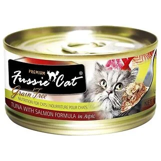 Fussie Cat 高竇貓濕糧 - 黑鑽 - 吞拿魚三文魚 80g