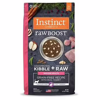 Nature's Variety Instinct Indoor Cat Food - Raw Boost Grain Free - Rabbit 4.5lb