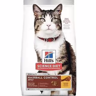 Hills Science Diet Cat Food - Hairball Control Adult