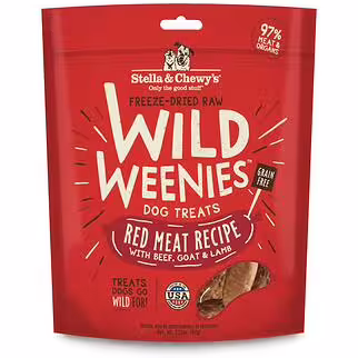 Stella & Chewys Dog Treat - Wild Weenies - Freeze Dried Red Meat 3.25oz