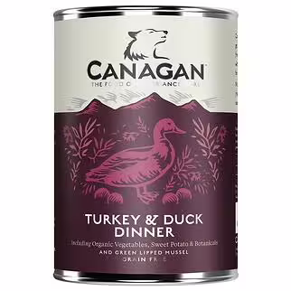 Canagan (原之選) 天然無穀物狗罐頭 - 火雞伴鴨肉配方 400g