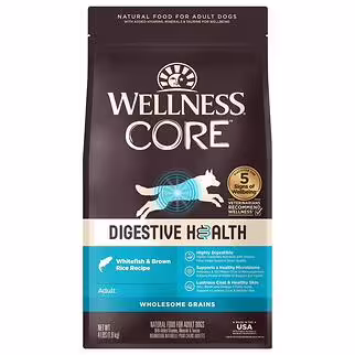 Wellness CORE Digestive Health Dog Food - Whitefish & Brown Rice