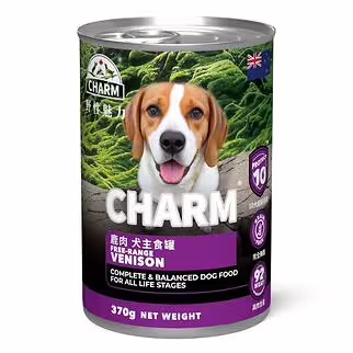 CHARM 狗主食罐頭 - 超能精華 無穀物放牧鹿配方 370g
