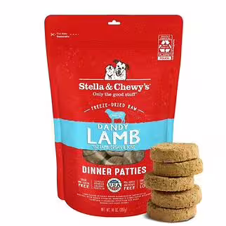 Stella & Chewys Dog Food - Freeze Dried Dinner Patties - Dandy Lamb 14oz