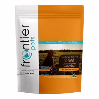 Frontier Pets Dog Food - Freeze Dried Raw Free Range Beef