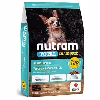 Nutram 加拿大紐頓狗乾糧 - T28  無穀物細粒 - 三文魚鱒魚配方 5.4kg
