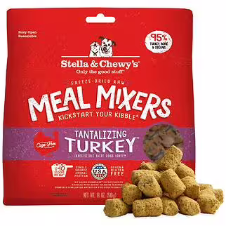 Stella & Chewys Dog Food - Meal Mixer - Freeze Dried Tantalizing Turkey 18oz