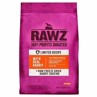 Rawz Cat Dry Food - Limited Recipe Grain Free - Real Rabbit 7.8lb - EXP 18-10-2026