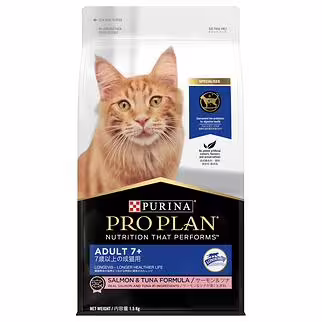 Pro Plan 普瑞納寶能老貓乾糧 - 7+配方 - 三文魚及吞拿魚 1.5kg