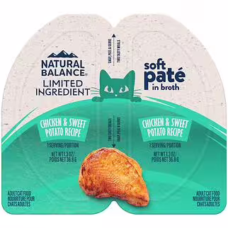 Natural Balance Cat Cup - LID Grain Free Chicken & Sweet Potato Pate 2.6oz