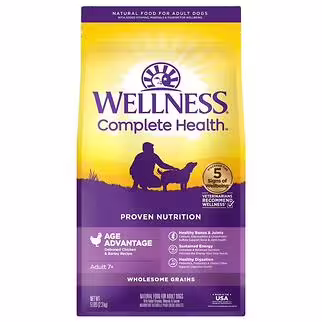 Wellness Senior Dog Food - Complete Health Age Advantage - Adult 7+ Chicken & Barley