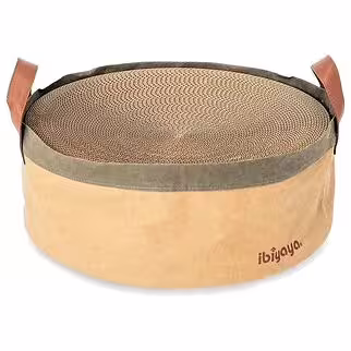 IBIYAYA Sand Dune Cat Scratching Bed (L46 x W46 x H16cm)